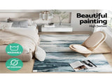 Artiss Rug 160x230cm Area Rug Washable Mat Large Carpet Soft Short Pile Poca FLR-4233-160X230-BG-GR