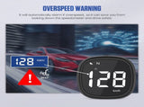 Speedometer - Digital GPS Speedometer - Head-up Display - KMH/MPH - With driver fatigue alert and V1188-MS-313-0627