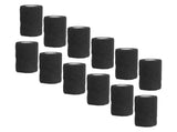 12Pcs Bandage Wrap Natural Latex Elastic Self Adhesive Wrap for Cows Dogs Horses 10cm Black V1294-YM0523-3111220104716