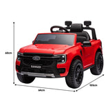 Kahuna Ford Ranger Electric Kids Ride On Car in Red CAR-FRD-707-RD