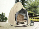 Waterproof Swing Egg Chair Cover with Zipper,Wind-Proof Swing Chair Cover with Bottom Buckle,Outdoor V1370-AZ4-06007