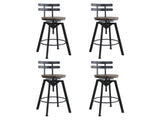 Levede 4x Bar Stool Industrial Adjustable BR1058-1X4