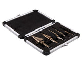 5PCS Step Drill Bit Set Multiple Hole Step Drill High Speed Steel Total 50 Sizes Drilling Tool with V1294-YM0901-H38172B