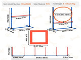 Dog Agility Training Equipment, 4 PCS Set with Adjustable High Hurdles,6 Weave Poles,Jump V952-TYKMJKCTJJCKST31JV0