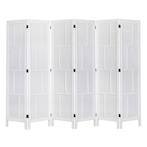 Levede 6 Panel Room Divider 170cm Freestanding Screen RD3004-6-WH