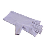 5-Pair Purple UV Protection Fingerless Gloves for Nail Art Curing and Cycling Sun Protection - Made V888-ELOSUNG39419