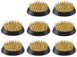 8 Pcs Flower Frogs Round Brass Flower Holder Japanese Ikebana Vase Floral Frogs Flower Arranger V1366-AZ2-W-16227