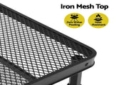 Gardeon BBQ Camp Table, 90*60*66 Portable Foldable Lightweight Grill Outdoor Metal Table 3.9kg XFEL-TABLE-MESH-90-BK