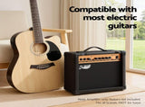 Alpha 20W Guitar Amplifier Portable Practice Amp Overdrive 3-Band EQ Black GUITAR-E-41-ELEC-ACC