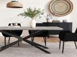 Falcon Rectangular Dining Table MDF Marbling V264-DNT-411C-DGR-17M