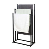 Metal Free Standing Towel Rack 3 Tier Bathroom Rail Shelf Dryer V178-66701
