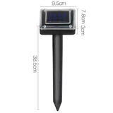 Gardeon Snake Repeller 12X Multi Pulse Ultrasonic Solar Powered Pest Repellent SR-SNAKE-BRI-12-BK-COM
