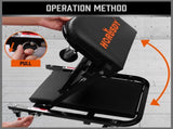 40inch 2 in 1 Folding Creeper Mechanic Z Seat Garage Workshop Rolling Work Stool V465-86693