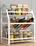 3-Tier Detachable Spice Rack Storage Organiser for Kitchen Countertop V178-36111