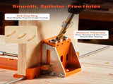 Pocket Hole Jig Kit, 12.7 to 38.1 mm Adjustable, Jig Pocket Hole System with Toolcase, C-Clamp, Step V952-TSXKKJJSTZS0VCOTF001V0