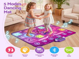 Keezi Double Player Dance Mat for Kid Rechargeable Electronic Dance Game Pad with Bluetooth, 4 Modes DMAT-DOUBLE-USB-BK