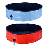 Foldable Dog Pet Pool Bathtub, Blue, S V1188-MS-611-012