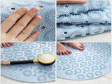 HOOWIFFY PVC Foot Cleaner Mat with Acupoint Massage for Home Use, Non- Bath Shower Floor Mat, 1 Pc V1189-WXFWAL-20260326-02606