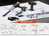 New upgraded wireless handheld car vacuum cleaner, rechargeable, 10000 Pa super strong suction V1106-HEQC-001