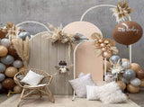 Metal Arch Backdrop White Stand Wedding Arch Stand Set of 3 Square Arched Frame for V985-METALBACKDROPWHITE