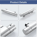 Wall-mounted thermostatic shower mixer with 38 degree C anti-scalding safety lockout, solid brass V1189-LC-LY-00054
