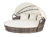 Gardeon Outdoor Day Bed Sun Lounge Setting Wicker Lounger Furniture Patio Beige Set of 3 ODF-SUNBED-180-BE-ABC