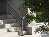 Handrails for Outdoor Steps, 4-5 Step Stair Hand Rail Kit, Transitional Carbon Steel Railings with V952-FGDHGZLSLZFSIFL6RV0