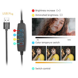 6 Three-Colour Photography Flat-Panel Fill Light With Bluetooth Remote And 0.5M Bracket PRL-6020204240DBT