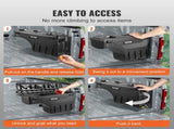Truck Bed Storage Lockable Swing Case with Password Padlock, 6.6 Gal/25 L ABS Wheel Well Tool V952-KCLJGFORDF150SLEXV0