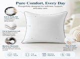 Pillows, 17.71x17.71 Memory Foams,White Throw Insert Machine Washable,Bedding V1192-AZ-W-29504