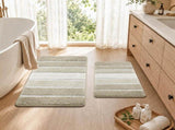 Bathroom Rugs,Ultra Soft Absorbent Bath Mat,Beige Non-Slip TPR Backing Stays in Place, Machine V1107-113-91831-BEI4