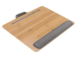 Laptop Table Multifunction Bamboo Lap Desk Bed Tray with Cushion for Reading Writing Playing V1294-YM0523-3116220004111