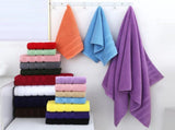 Green Luxury Cotton Towel Set - 6-Piece Ultra-Soft Bath, Hand, and Washcloth Set V888-ELOSUNG15842