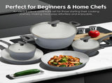CLEVINGER 24CM NON-STICK CASSEROLE WITH LID V915-CV0315