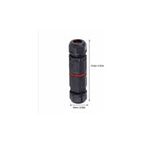 Whpps 10 pcs Ip68 Waterproof Straight Junction Box Electrical Wire Cable 3 Pin Outdoor V1188-MS-227-2492