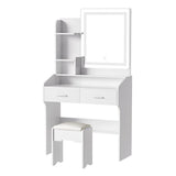 Artiss Dressing Table Set Stool Led White Doria FUR-V-DRESS03-LED-WH-AB