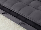 Fashionable Modern and Multi-functional Foldable Velvet Sofa Bed - Green V1316-W2353P252434