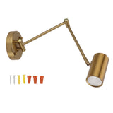 Swing Arm Wall Lamp Iron Adjustable Angle LED 3000K Warm Light Modern Wall Reading Sconce with E27 V1294-YM0901-3119230156911