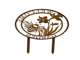 Laser Cut Dragonfly Garden Stake 53x53-80cm V637-71644STK