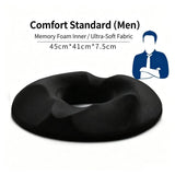 Memory Foam Donut Seat Cushion for Men, Orthopedic Relief Cushion, Ergonomic Hollow Chair Pad, V1188-MS-812-022