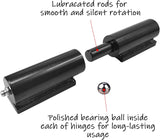 Heavy Duty Weld-on Barrel Hinges - 5 Inch, 450 Lbs Load Capacity, 2 Packs for Swing Gate, Trailer V1258-DP02-F-453