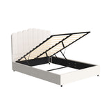 Artiss Bed Frame Double Size Boucle FION BFRAME-H-FION-D-WH-ABC