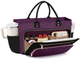 Large Capacity Tote Bag for Work, Travel & Daily Commute, Fits Laptop & 40oz Tumbler, Versatile V1341-ZY-8P3JPHQY-PURPLE