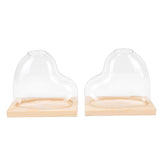 2PCS Propagation Vases Heart Shaped Glass Desktop Planter Plant Propagation Station for Small V1294-YM0901-3115260004712