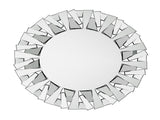 Silver Sunburst Round Wall Mirror V767-JJ-XM768-V1
