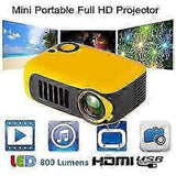 Mini Video Projector - LED Home opera Projector for Movies and Entertainment V1263-JX-4545