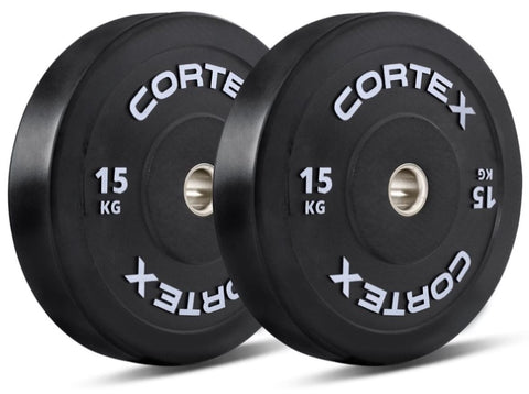CORTEX Black Series V3 Rubber Olympic Bumper Plate 50mm 15kg V420-CSWP-OBPV315-2