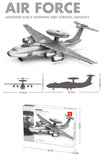Christmas gift KJ2000 Airborne Early Warning Aircraft Building Blocks Set, 199 Pieces Military Model V1107-BUILDING BLOCK TOYKJ2000