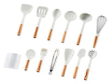 12pcs Cooking Utensils Set Silicone Kitchen Utensil Wood Handle Heat Resistance Kitchen Gadgets with V1294-YM0901-3118230345911