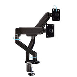 Dual Monitor Arm 360&deg Rotatable, Space-Saving Desk Mount for Dual Screens, Ideal for Aussie Home & V1107-DUAL MONITOR ARM